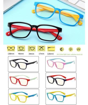 DAUCO Kids Computer Glasses Video Gaming Glasses for Kids and Teens Anti Eyestrain UV Computer Eyewear Type 6 - Buy Online on GoSupps.com