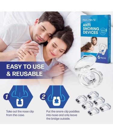 Snore Stopper Nose Clips - Effective Anti-Snoring Solution (6 Pack) - Buy Online on GoSupps.com