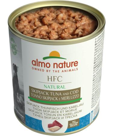 Almo Nature HFC Natural Wet Dog Food - Skip Jack Tuna & Cod 290g (12 Pack) - Premium Quality  - Buy Online on GoSupps.com