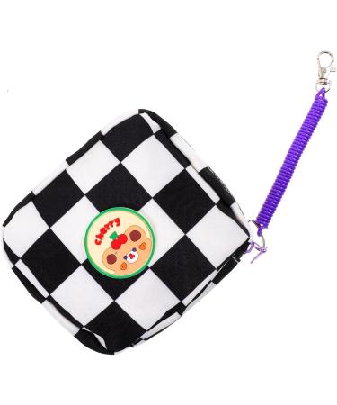 Healifty Aunt's Towel Storage Bag + Makeup Pouch Set - Portable & Cute | Women's Period Pouch & Wallet | Black - Buy Online on GoSupps.com