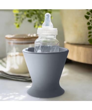 Ingenuity Bokee Hands-Free Baby Bottle Holder - Grey - Buy Online on GoSupps.com