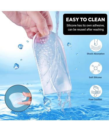 JGTYJE Adjustable Heel Correction Insoles - 3 Layers for Supination & Pronation Relief Knee Pain & Foot Alignment Orthopedic Solution for Leg Length Discrepancies (Clear Small) | International Shipping - Buy Online on GoSupps.com