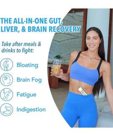 Recovery & Hydration Drink Mix - Electrolytes Probiotics Vitamins for Liver & Gut - Sugar-Free Lemonade Powder - 10 Pack - Buy Online on GoSupps.com