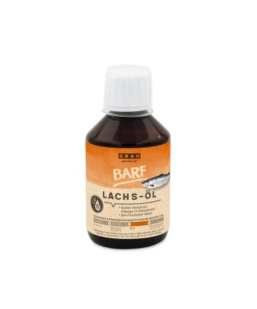 GRAU - the Original - Salmon Oil with Essential Omega-3 and Omega-6 Fatty Acids to Support Skin and Coat, Pack of 1 (1 x 200 ML), Food Supplement for Dogs and Cats