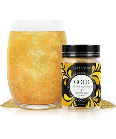 Sweet Spell Gold Edible Glitter - Gold - 0.53 Oz.
