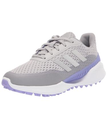 adidas Women's Summervent Spikeless Golf Shoes 9 Grey Two/Silver Metallic/Light Purple