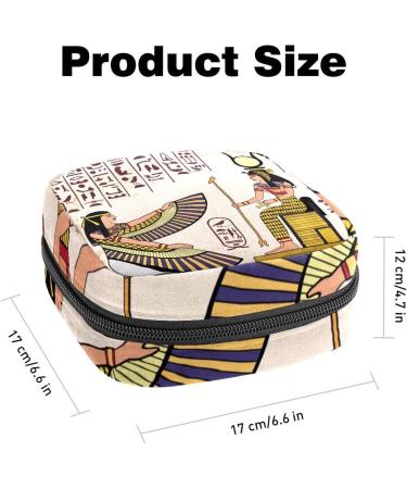 GIAPB Period Bag - Egyptian Tribal Art Color2827 | Sanitary Napkin Storage & Travel Makeup Pouch - Buy Online on GoSupps.com