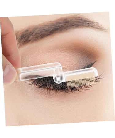 FOMIYES 4 Pcs Foldable Eyebrow Comb Set - Portable Eyebrow Brush & Mascara Comb for Eyelash Beauty | Multitool with Steel Teeth Handle - Buy Online on GoSupps.com