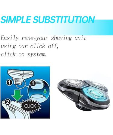  Ccshyysm RQ12 Complete replacement head for Philips Norelco Series RQ1250 RQ1260 RQ1280 RQ11 RQ1150 RQ1160 - Buy Online on GoSupps.com