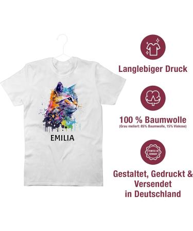 Personalized Cat T-Shirt for Men | Custom Name Gifts | Shirtracer | White 5XL & Large Sizes - Buy Online on GoSupps.com