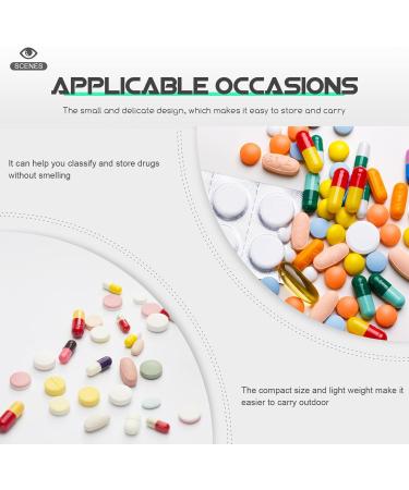 PACKOVE 4pcs Pills Organizer Glass Pills Bottles Travel Outdoor Pills Bottles Portable Pills Cases for Outdoor Camping Travel Assorted Color 2 7.00X2.00X1.50CM - Buy Online on GoSupps.com