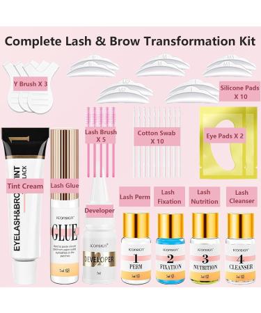Salon-Quality Lash Lift & Brow Lamination Kit | Easy Natural Eyelash Perm for Beginners - Buy Online on GoSupps.com