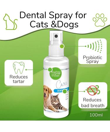 NutraVital Care Dental Spray for Dogs & Cats (3.38floz) - Freshens Breath & Promotes Oral Health - Buy Online on GoSupps.com