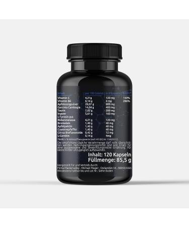 Mastervalley Mega Burner Night - Caffeine-Free Vegan Supplement | Night Burn Extreme | 120 Premium Capsules | Fruit & Plant Blend | Made in Germany - Buy Online on GoSupps.com