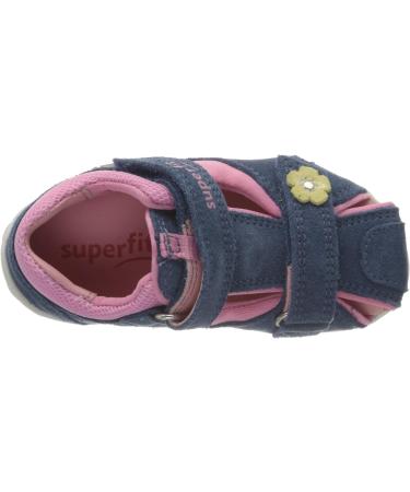 Superfit Girl's Fanni Sandals - Size 7 UK Child - Blue/Blau Rosa 80 - Buy Online on GoSupps.com