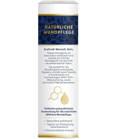 Buy Manuka Health Mouth Spray MGO 400 20ml - Natural Oral Care Fast International Shipping - Buy Online on GoSupps.com