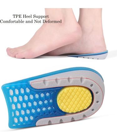 AOXIANG 3 Pack Gel Height Increase Insoles - Unisex Invisible Shoe Lifts with 3 Height Options for Men & Women - Buy Online on GoSupps.com