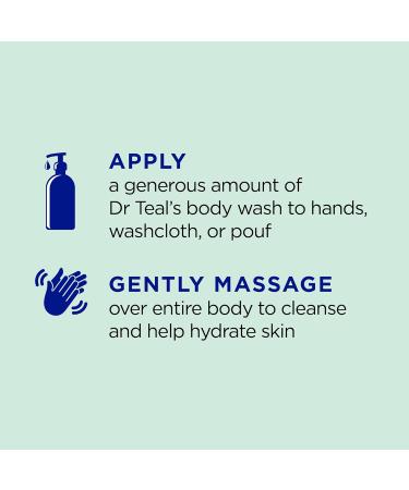 Dr Teal's Teal's Body Wash with Pure Epsom Salt Glow & Hydrate with Avocado 24 fl oz (Pack of 4) - Buy Online on GoSupps.com