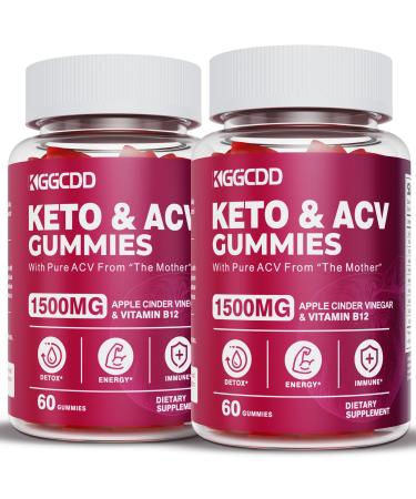 2 Pack Keto ACV Gummies Advanced Formula 1500MG Boost Line Keto Gummies Apple Cider Vinegar Formulated with Pomegranate Beet Juice Powder B12 120 Gummys 60 Count (Pack of 2)