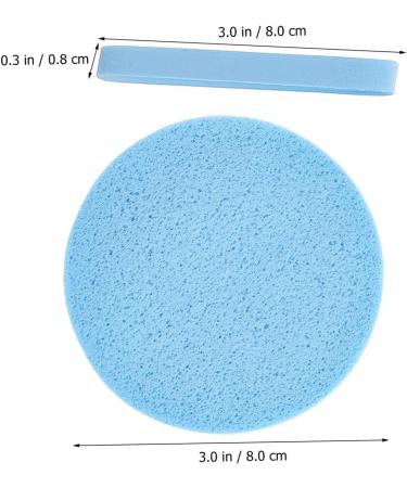FRCOLOR 480 Pieces Face Sponge Round Makeup Sponge Spa Exfoliating Sponge Beautician Supplies Makeup Accessories Thorough Cleaning Supplies Face Wash Sponge Mat - Buy Online on GoSupps.com
