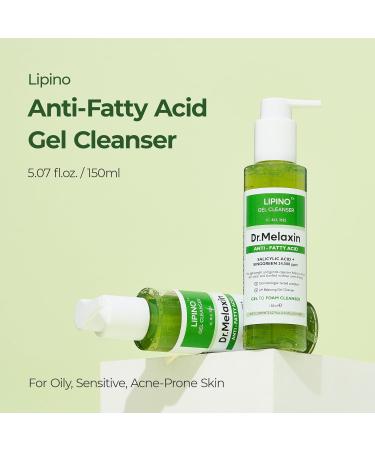 Buy Lipino Anti-Fatty Acid Gel Cleanser - Deep Pore Cleansing & Blackhead Care | pH Balanced 5.07 fl. oz - International Shipping Available - Buy Online on GoSupps.com