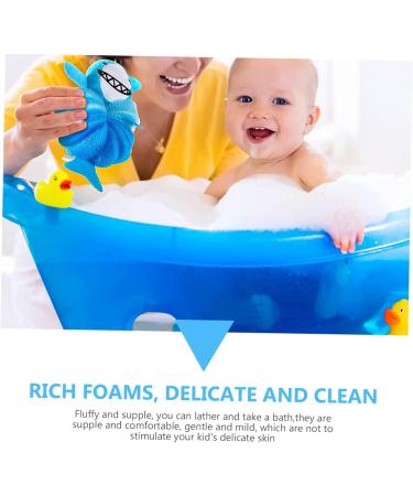 Ipetboom 6 Pcs Baby Loofah Bath Sponge - Kids Exfoliating Gloves for Gentle Bathing & Cleaning - Ideal Child Bath Products - Buy Online on GoSupps.com