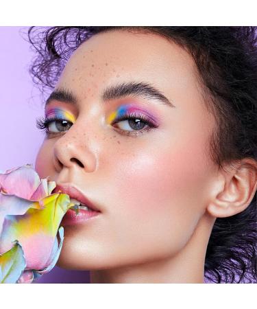 Rainbow Eyeshadow Palette - High Pigmented Colorful Eyeshadow Palette Black Red Blue Matte Eyeshadow Palette Professional Eyeshadow Cruelty-free Makeup Palette - Buy Online on GoSupps.com