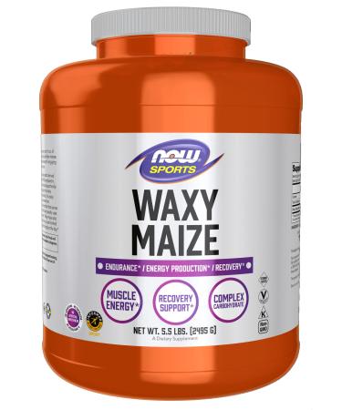 NOW Sports Nutrition, Waxy Maize Powder, Endurance*/Energy Production*/Recovery*, 5.5-Pound