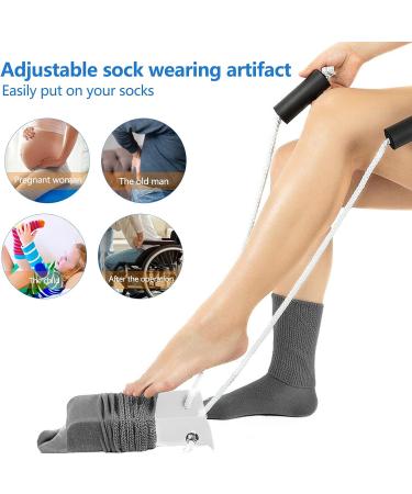 Sock Aid for Seniors & Disabled Easy Sock Slider & Helper for Pregnant Women & Diabetics - Buy Online on GoSupps.com