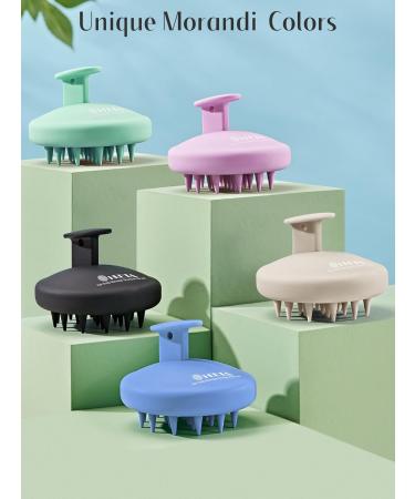 Heeta Scalp Massage Brush | Silicone Hair Brush for Wet & Dry Use | Soft Bristles | Oatmeal Color | Enhance Hair Health - Buy Online on GoSupps.com