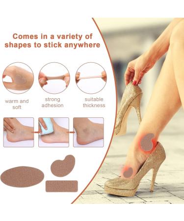 Moleskin Tape Blister Prevention Padding - 168 Pieces, 11 Shapes, Flannel Adhesive Pads for Anti-Wear Heels - Heel Stickers for Blister Prevention - Buy Online on GoSupps.com