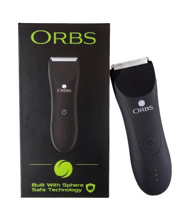 Orbs Electric Trimmer for Men, Premium Ball Trimmer/Shaver for Men, Waterproof Groin and Body Shaver Groomer, Replaceable Ceramic Blade Heads,100 Min Battery Life