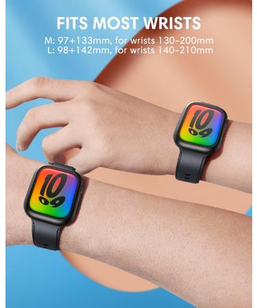 Silicone Apple Watch Band & Case Set for Apple Watch Series 8/7 41mm - Midnight, Soft & Stretchy Wristband for Men & Women - Buy Online on GoSupps.com