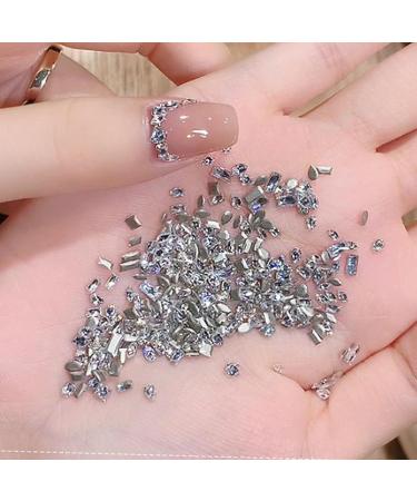 50x Nail Irregular Shaped Nails Art Shaped Nail Rhinestones Crystal Nail Gems Nails Decorations 50x Nails Art Irregular Shaped Nail Crystal Rhinestones Nails Art - Buy Online on GoSupps.com