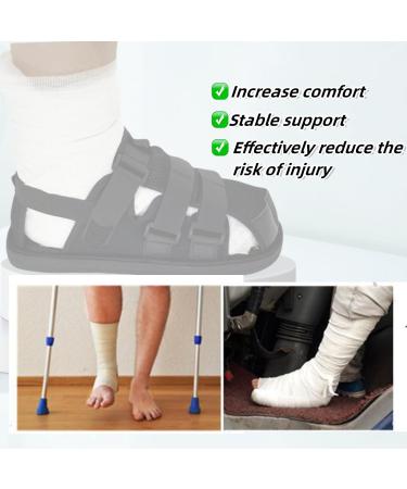 Post Op Shoe for Broken Foot | Adjustable Medical Walking Boots for Foot Injuries | Fracture & Orthopedic Rehabilitation Cast Shoes | X-Large Closed Toe - Buy Online on GoSupps.com