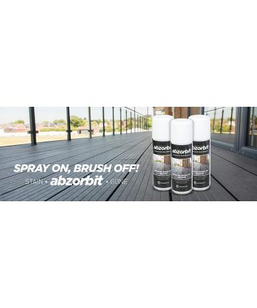 Abzorbit Composite Decking Cleaner Probably the Best Grease & Oil Stain Remover for Wooden Timber and Composite Decking Just Spray On and Brush Off Try it You will Love the Results 200 Millilitres - Buy Online on GoSupps.com