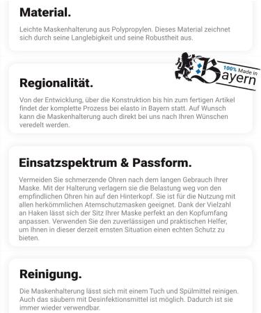 10x Elastic Mask Holder for Mouth Protection - Adjustable & Reusable Mask Extender | Comfort & Respiratory Protection (Blue) - Buy Online on GoSupps.com