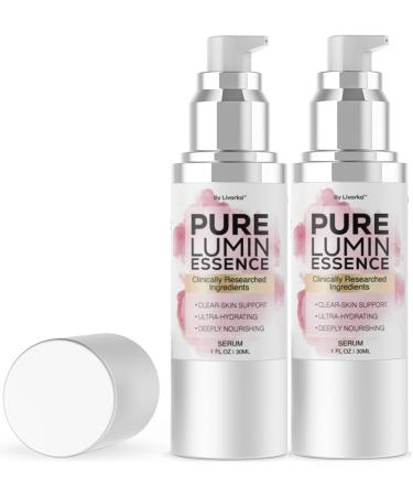 (2 Pack) Pure Lumin Essence - Official PureLumin Essence Advanced Natural Liquid Hydrating Serum For Skin Support PureLuminEssence Premium Supporting For Healthy Skin Reviews 2 Bottles For 2 Months