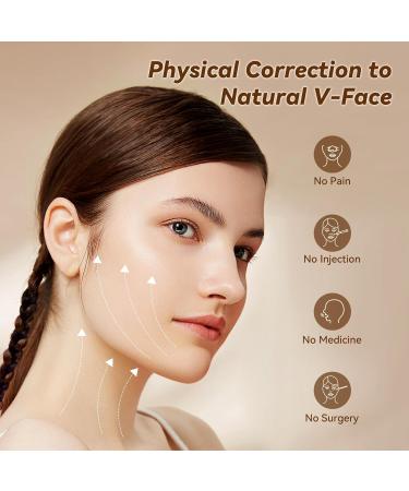 JUSRON V Line Face Tape with Soft Silicone - Chin Tape Strap for Women and Men (Pink) - Buy Online on GoSupps.com