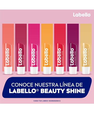 Labello Lip Balm Fruity Shine - Peach | Nourishing Lip Care for Soft Kissable Lips | International Shipping Available - Buy Online on GoSupps.com