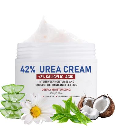 Cracked Heel Repair Cream - 42% Urea Foot Cream - Foot Cream for Cracked Heels and Dry Skin - Foot Cream for Callus Remover & Nourishes Soften - Urea Cream - Skin Care Hands & Feet