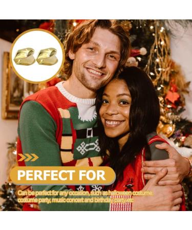 SUPVOX 2Pcs Gold Plated Small Single Tooth Cap Hip Hop Teeth Grill - Golden | Premium Quality - Buy Online on GoSupps.com