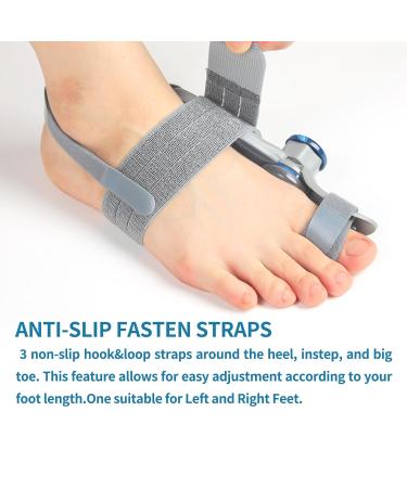 Bunion Corrector for Men & Women - Adjustable Hallux Valgus Splint & Toe Straightener with Silicone Pad - Relief & Support for Left/Right Feet - Buy Online on GoSupps.com