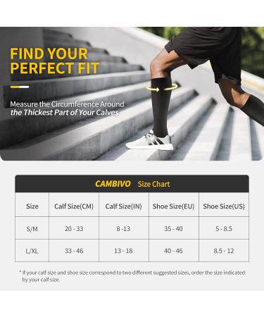 Cambivo 8 Pair Compression Stockings for Men & Women | 8-15 mmHg Support Socks for Running Work & Travel | Comfortable Daily Wear (S-M) - Buy Online on GoSupps.com