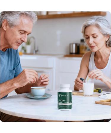 Veridda Longevity CoQ10 200 mg Ubiquinone CoEnzym for Heart Health Energy Enhancer 30 Capsules - Buy Online on GoSupps.com