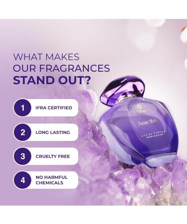 Carltons Londons Women Eau De Parfum AME'THIS - 100ml Sandalwood Cedar Orange Sage scents I Luxury Perfume for women - Buy Online on GoSupps.com