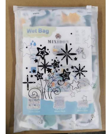 MIXIDON Pattern 5 Waterproof Wet Dry Bag - Ideal for Swimsuits, Cloth Nappies, Baby Items - Outdoor Organizer Bag for Wet/Dry Clothes - Buy Online on GoSupps.com