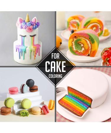 12 x 10ml Liquid Food Coloring - Vibrant Baking & Decorating Colors for Cakes Cookies Frosting Fondant & Soap Making - Buy Online on GoSupps.com