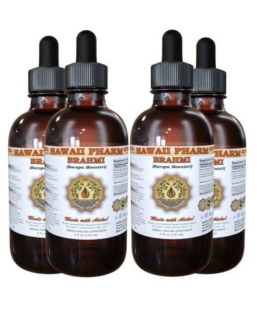 Brahmi Liquid Extract Brahmi Liquid (Bacopa Monnieri) Tincture Supplement 4x4 oz 4 Fl Oz (Pack of 4)