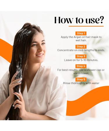 Herbishh Argan oil Hair Mask Deep Conditioning Moisturizer for Dry & Damaged Hair Hydrating Repair Treatment With Coconut & Avocado oil for Curly Frizzy and Color Treated Hair 10.1 fl.oz - Buy Online on GoSupps.com